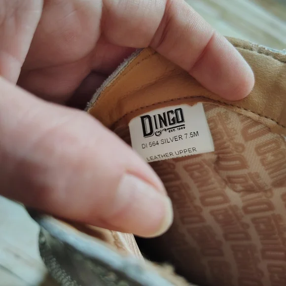 Dingo Silver Studded Heeled Boots - Picture 4 of 4